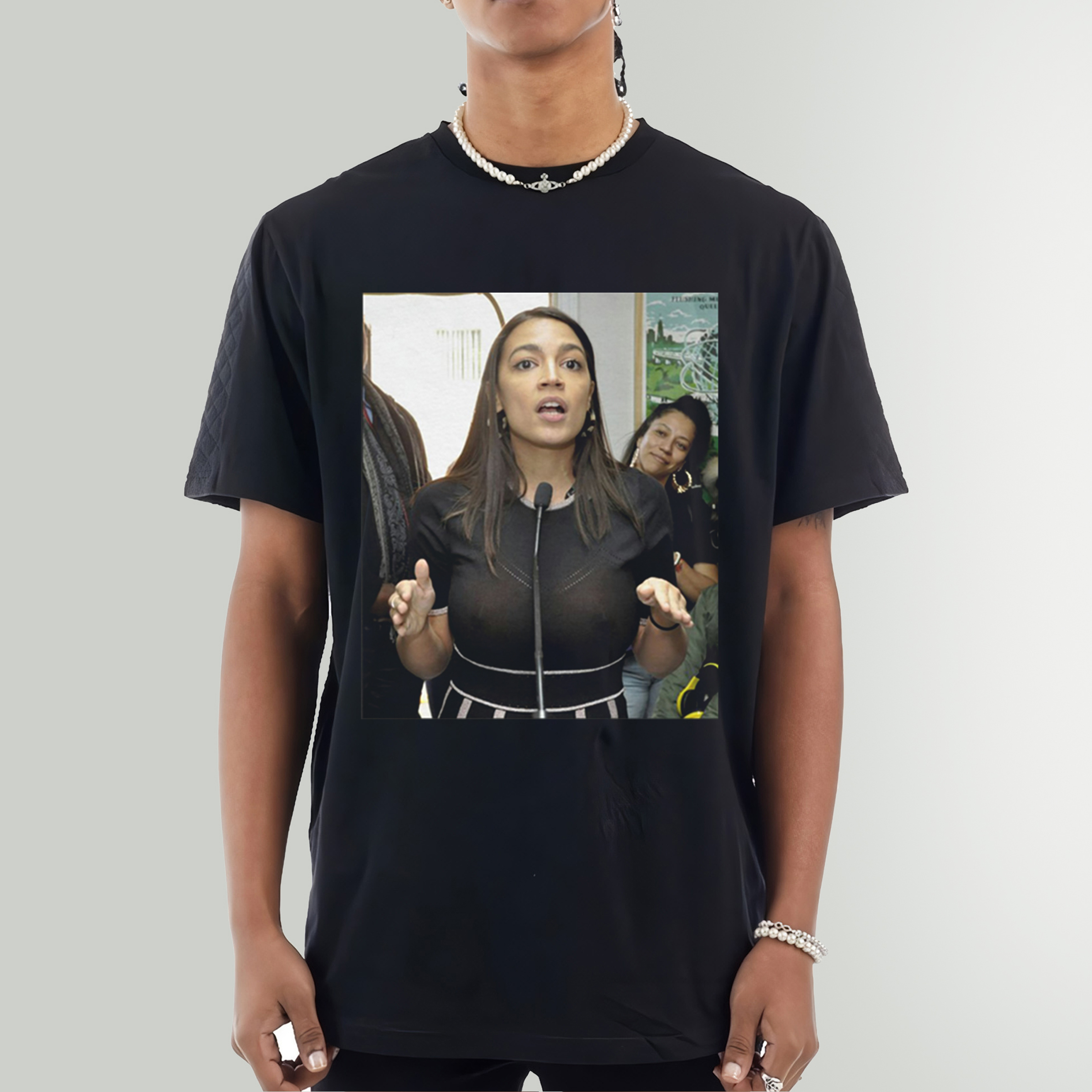 Alexandria Ocasio Cortez AOC See Through Sweatshirt - Perfect Fan Gift