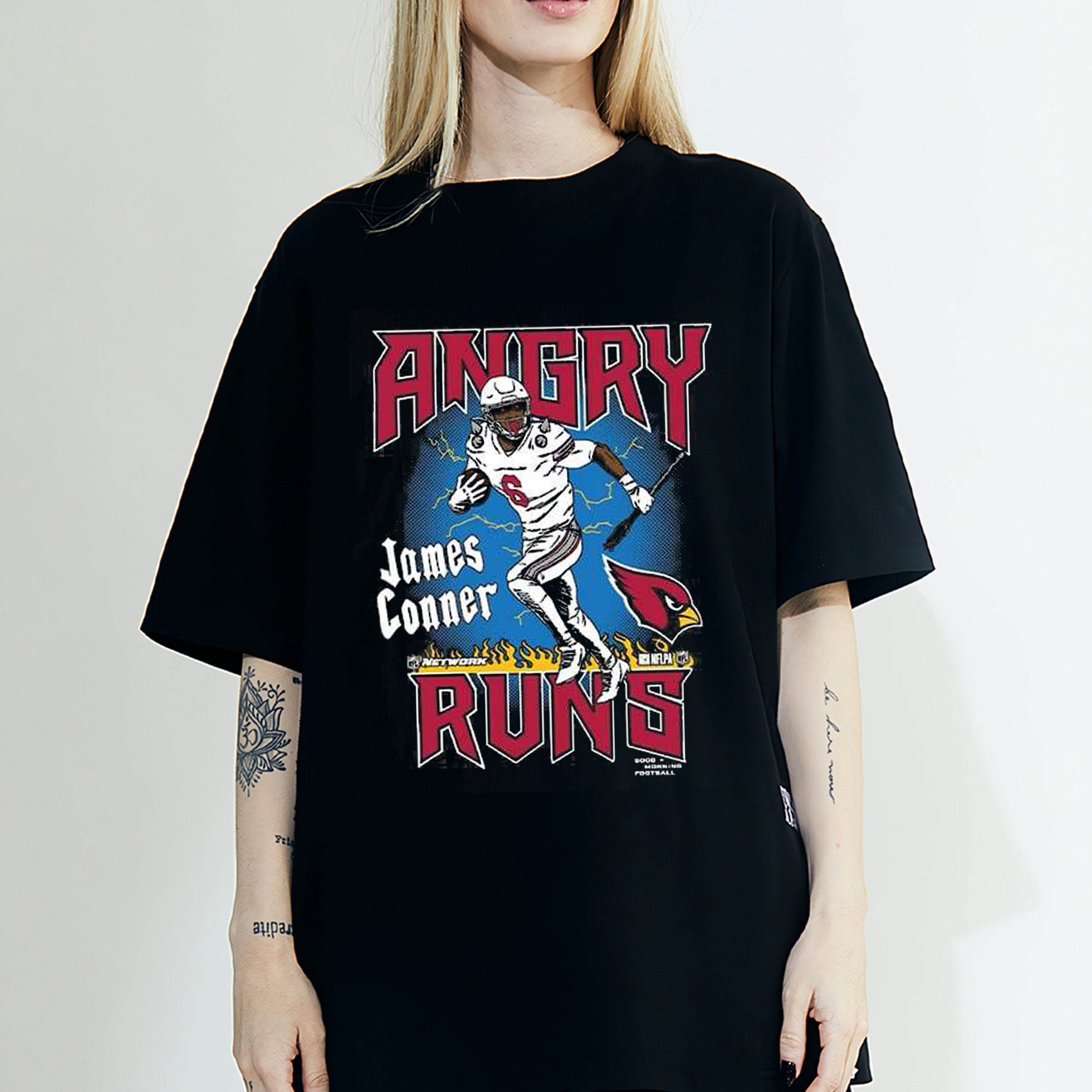 Kyle Brandt James Conner Cardinals Angry Runs Hoodie - Perfect for Fan