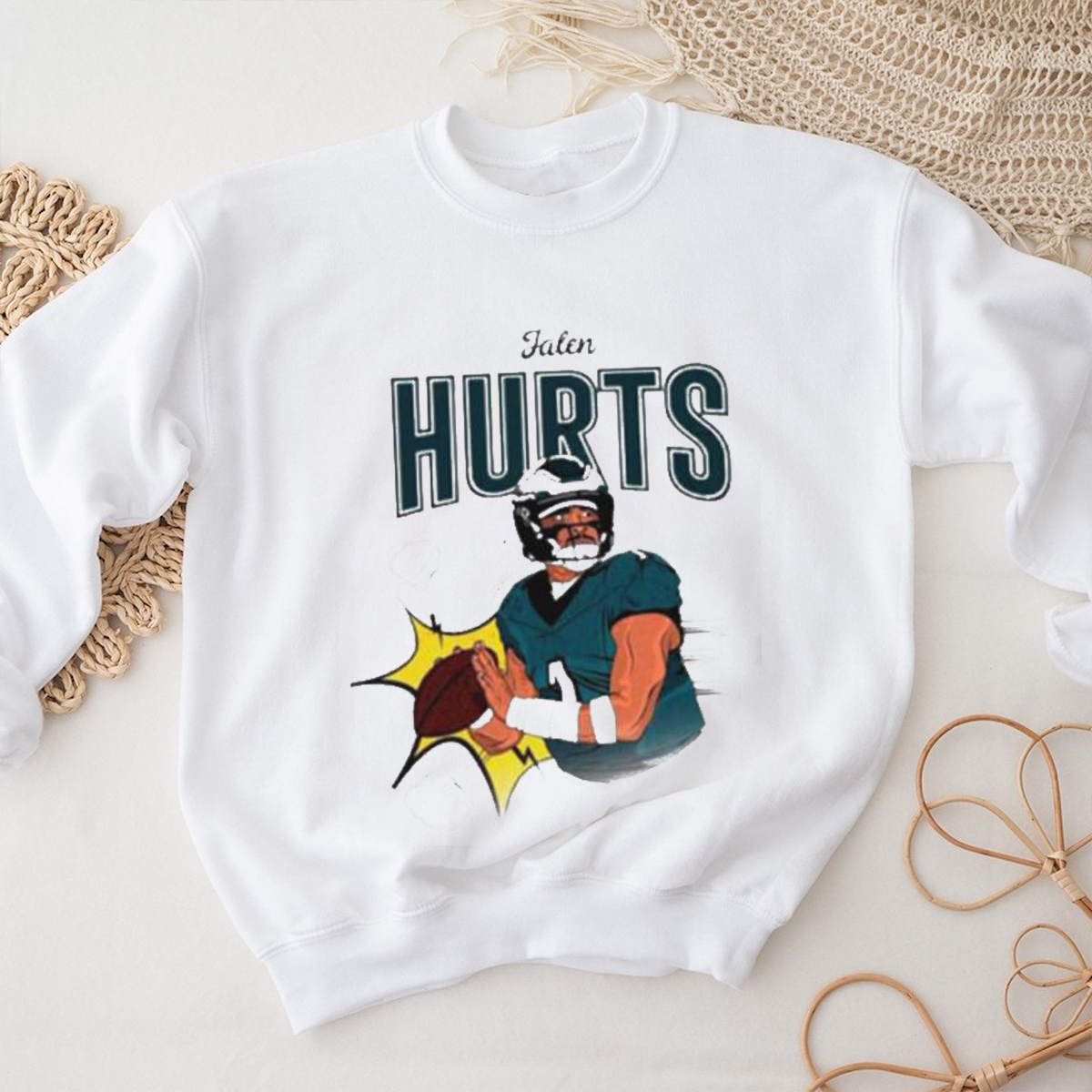 Jalen Hurts Philadelphia Eagles Football Sweatshirt - Perfect Fan Gift