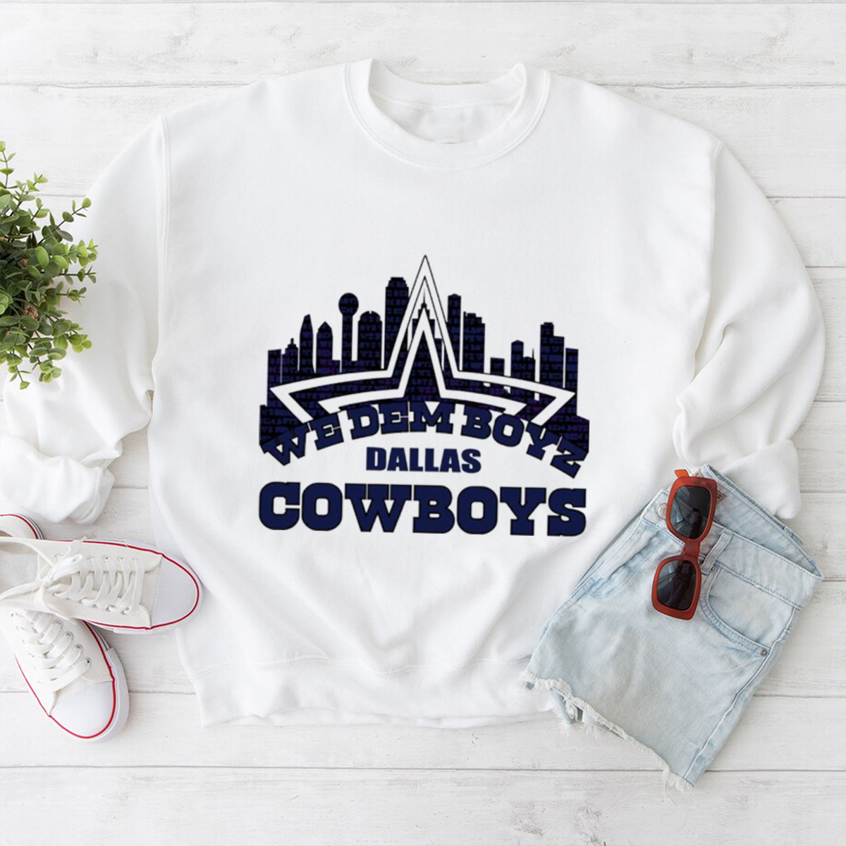 Dallas Cowboys Skyline We Dem Boyz Hoodie - Ideal Fan Gift