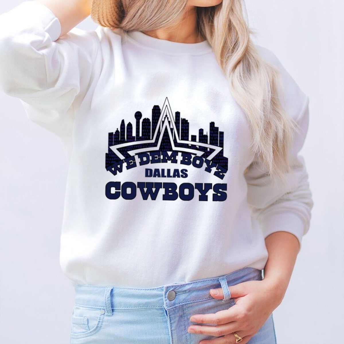 Dallas Cowboys Skyline We Dem Boyz Hoodie - Ideal Fan Gift