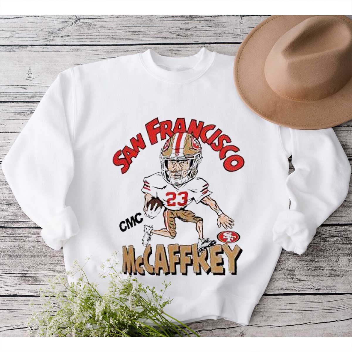 Christian McCaffrey San Francisco 49ers Homage Caricature Player T-shirt - Perfect for Fan