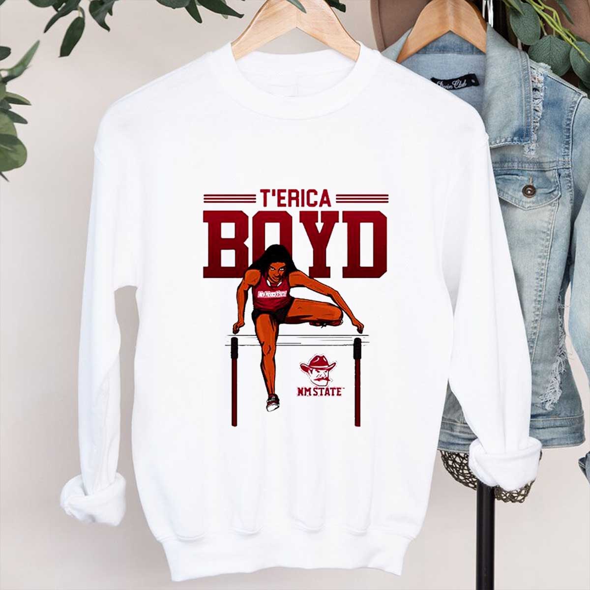 Nmsu Ncaa Women's T'Erica Boyd Cartoon T-Shirt - Perfect for Fan