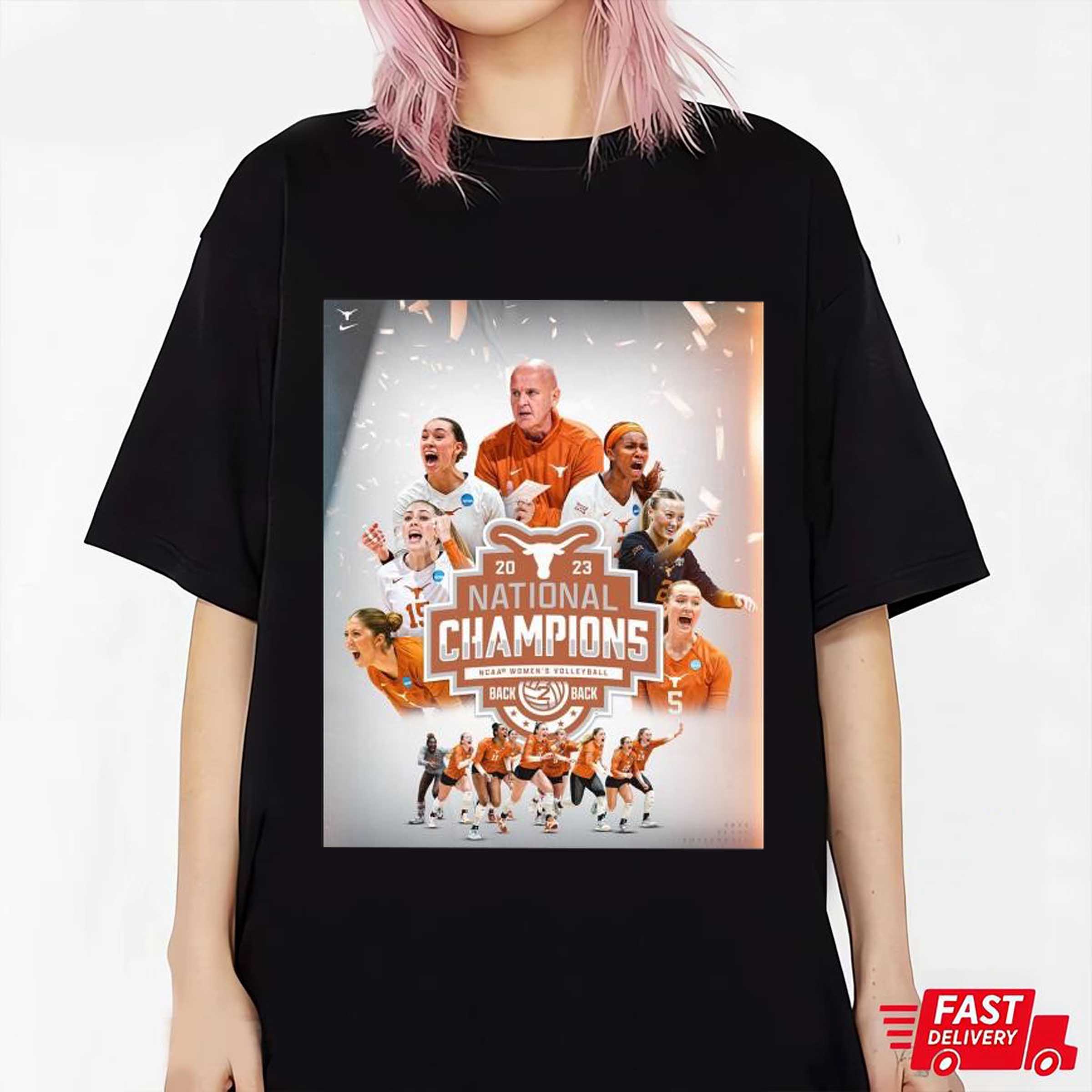 Texas Volleyball 2023 National Champions NCAA Women's Volleyball Back 2 Back T-Shirt - Fan Gift