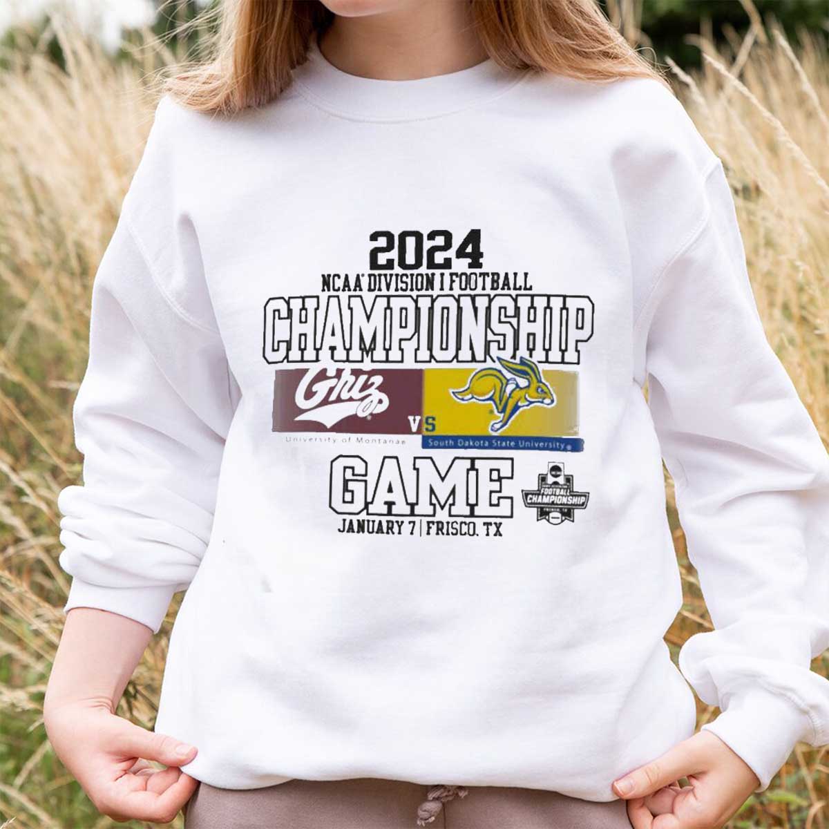 Montana Grizzlies vs South Dakota State Jackrabbits 2024 FCS Football Championship Game T-Shirt - Fan Gift