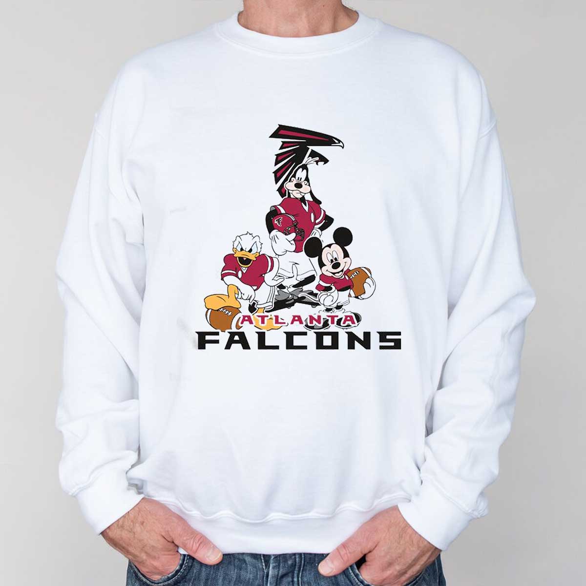 Mickey Mouse And Friend Disney Atlanta Falcons American Football T-Shirt - Fan Gift