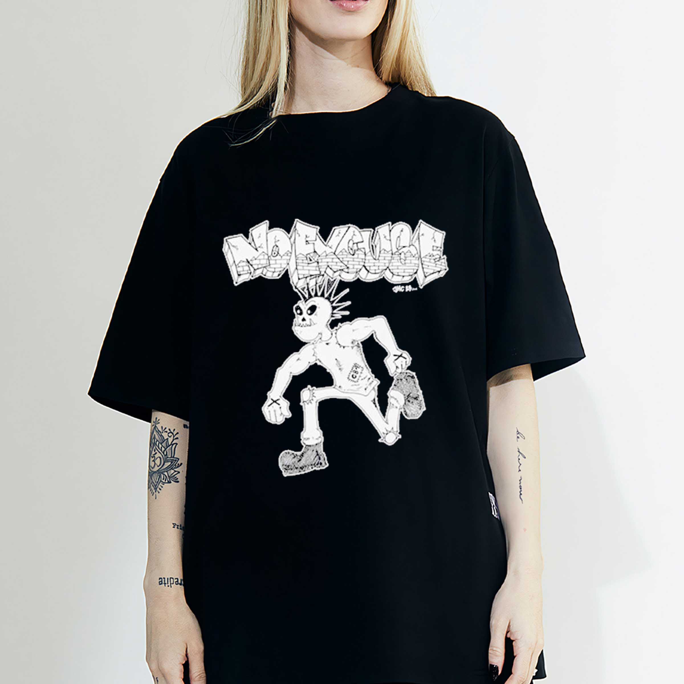 Set The Fire Records No Excuse Edge Punk T-Shirt - Perfect for Fan
